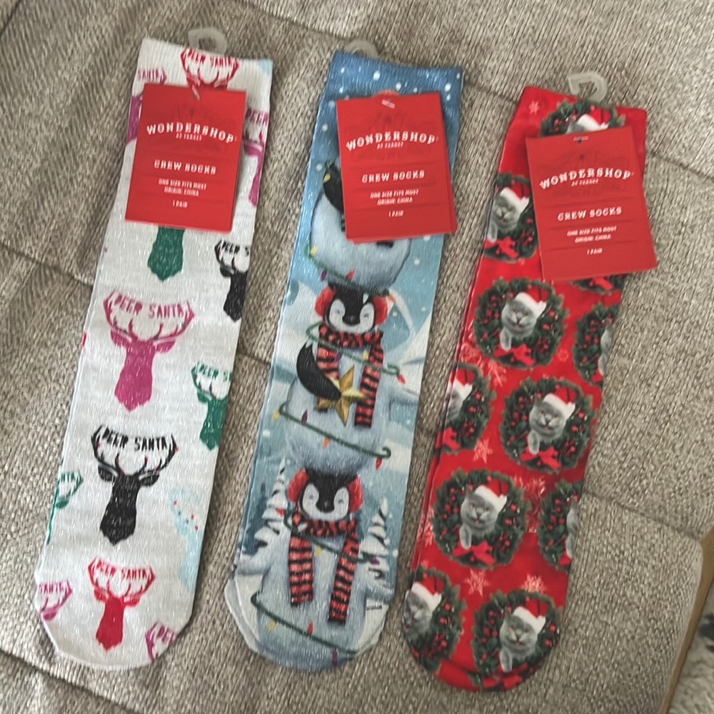 Crew socks- 3 pairs